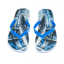 Load image into Gallery viewer, Just Cavalli Trendy Light Blue Flip Flops for Men
