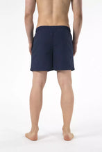 Load image into Gallery viewer, Just Cavalli Blue Drawstring Beach Shorts with Print Detail
