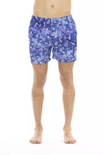 Load image into Gallery viewer, Just Cavalli Chic Light Blue Printed Beach Shorts
