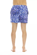 Load image into Gallery viewer, Just Cavalli Chic Light Blue Printed Beach Shorts
