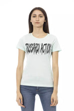 Load image into Gallery viewer, Trussardi Action Elegant Light Blue Tee with Chic Front Print
