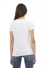 Load image into Gallery viewer, Trussardi Action Chic White Printed Tee: Summer Wardrobe Essential
