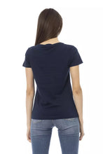 Load image into Gallery viewer, Trussardi Action Elegant Blue Print Tee with Short Sleeves

