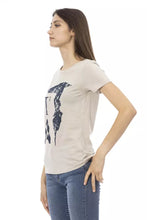 Load image into Gallery viewer, Trussardi Action Elegant Beige Printed Tee for the Stylish Woman
