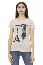 Load image into Gallery viewer, Trussardi Action Elegant Beige Printed Tee for the Stylish Woman

