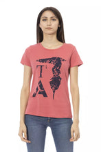 Load image into Gallery viewer, Trussardi Action Chic Pink Cotton-Blend Tee with Elegant Print
