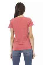 Load image into Gallery viewer, Trussardi Action Chic Pink Cotton-Blend Tee with Elegant Print

