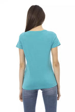 Load image into Gallery viewer, Trussardi Action Elegant Light Blue Tee with Chic Front Print
