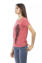 Load image into Gallery viewer, Trussardi Action Elegant Pink Round Neck Tee with Chic Front Print
