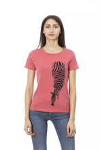 Load image into Gallery viewer, Trussardi Action Elegant Pink Round Neck Tee with Chic Front Print
