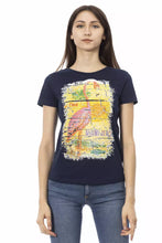 Load image into Gallery viewer, Trussardi Action Chic Blue Short Sleeve Round Neck Tee
