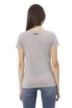 Load image into Gallery viewer, Trussardi Action Chic Gray Round Neck Tee with Front Print
