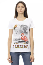 Load image into Gallery viewer, Trussardi Action Elegant White Short Sleeve Tee with Chic Print
