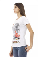 Load image into Gallery viewer, Trussardi Action Elegant White Short Sleeve Tee with Chic Print
