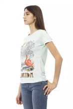 Load image into Gallery viewer, Trussardi Action Elegant Light Blue Tee with Chic Front Print
