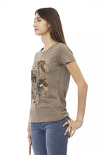 Load image into Gallery viewer, Trussardi Action Elegant Brown Tee with Chic Front Print
