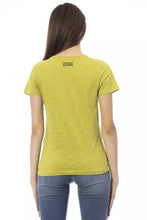 Load image into Gallery viewer, Trussardi Action Elegant Green Tee with Chic Front Print
