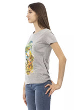 Load image into Gallery viewer, Trussardi Action Chic Gray Short Sleeve Cotton-Blend Tee
