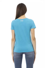 Load image into Gallery viewer, Trussardi Action Elegant Light Blue Tee with Chic Front Print
