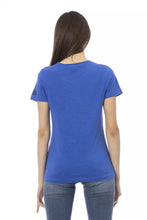 Load image into Gallery viewer, Trussardi Action Elegant Blue Short Sleeve Cotton Blend Tee
