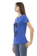 Load image into Gallery viewer, Trussardi Action Elegant Blue Short Sleeve Cotton Blend Tee

