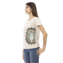 Load image into Gallery viewer, Trussardi Action Beige Short Sleeve Tee with Front Print
