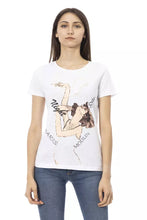 Load image into Gallery viewer, Trussardi Action Elegant White Tee with Chic Front Print
