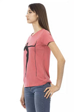 Load image into Gallery viewer, Trussardi Action Chic Pink Short Sleeve Cotton Blend Tee

