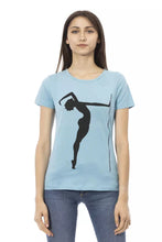 Load image into Gallery viewer, Trussardi Action Chic Light Blue Short Sleeve Round Neck Tee
