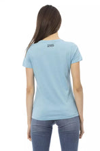 Load image into Gallery viewer, Trussardi Action Chic Light Blue Short Sleeve Round Neck Tee
