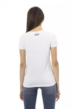 Load image into Gallery viewer, Trussardi Action Chic White Printed Round Neck Tee
