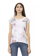 Load image into Gallery viewer, Trussardi Action Chic White Cotton-Blend Tee with Bold Print
