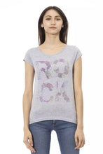 Load image into Gallery viewer, Trussardi Action Elegant Gray Cotton Blend Tee
