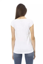 Load image into Gallery viewer, Trussardi Action Chic White Tee with Front Print Detail
