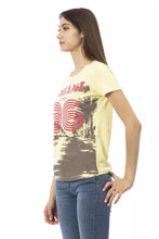 Load image into Gallery viewer, Trussardi Action Chic Yellow Short Sleeve Tease with Print
