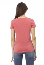 Load image into Gallery viewer, Trussardi Action Chic Pink Tee with Elegant Front Print
