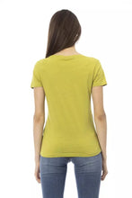 Load image into Gallery viewer, Trussardi Action Chic Green Short Sleeve Tee with Front Print
