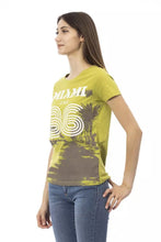 Load image into Gallery viewer, Trussardi Action Chic Green Short Sleeve Tee with Front Print
