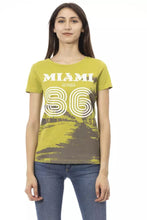 Load image into Gallery viewer, Trussardi Action Chic Green Short Sleeve Tee with Front Print
