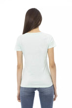 Load image into Gallery viewer, Trussardi Action Elegant Light Blue V-Neck Tee
