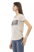 Load image into Gallery viewer, Trussardi Action Elegant V-Neck Tee with Chic Front Print
