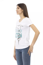 Load image into Gallery viewer, Trussardi Action Chic V-Neck Tee with Front Print
