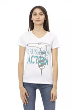 Load image into Gallery viewer, Trussardi Action Chic V-Neck Tee with Front Print
