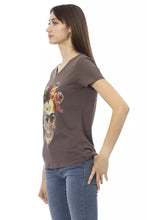 Load image into Gallery viewer, Trussardi Action Chic V-Neck Tee with Elegant Front Print

