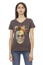 Load image into Gallery viewer, Trussardi Action Chic V-Neck Tee with Elegant Front Print
