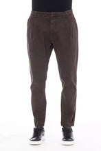 Load image into Gallery viewer, Distretto12 Chic Brown Cotton Blend Trousers
