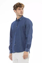 Load image into Gallery viewer, Distretto12 Chic Blue Slim Men&#39;s Italian Collar Shirt
