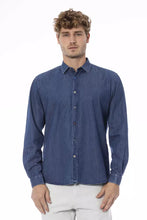 Load image into Gallery viewer, Distretto12 Chic Blue Slim Men&#39;s Italian Collar Shirt
