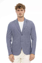 Load image into Gallery viewer, Distretto12 Chic Cotton-Linen Blend Blue Jacket
