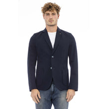 Load image into Gallery viewer, Distretto12 Elegant Blue Fabric Jacket for Men
